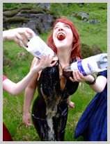  Morgana gets cola-bathed in PVC in the Highlands featuring Morgana, the lass from Argyll 