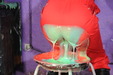 view details of set gm-2g032, Maude and Honeysuckle cover each other in gunge, dressed in colourful boilersuits