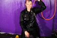 view details of set gm-4h020, Isabeau hoses herself down in a black boilersuit