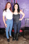 Jeans girls play cards