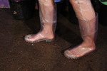 See-Through Plastic Jeans Filling!