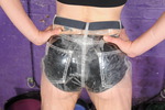 See-Through Plastic Jeans Filling!