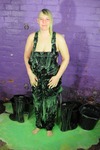Black PVC and Green Gunge
