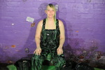 Black PVC and Green Gunge