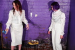 Three Girls All In White