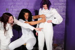 Three Girls All In White